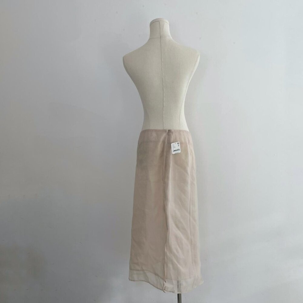 Free People Sheer Luck Midi Skirt in Natural | Women’s Size Small - Picture 4 of 6